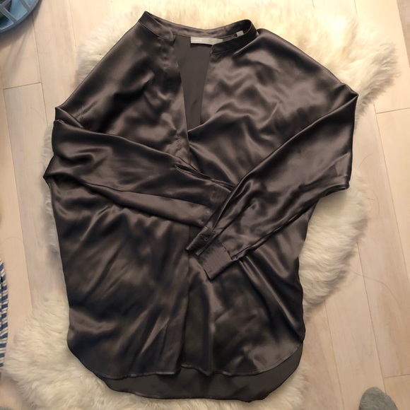 Vince - 100% silk satin blouse, XS, excellent!!!! - Picture 1 of 7
